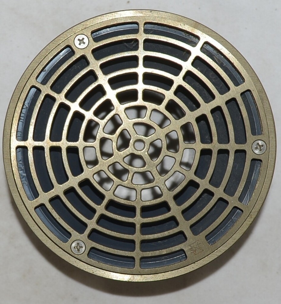 Sioux Chief 84236LNR 2-7/8 X 3 Inch PVC On Grade Floor Drain Nickel Bronze
