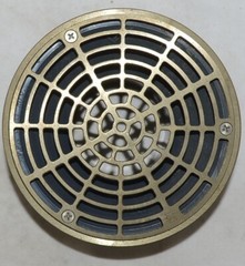 Sioux Chief 84236LNR 2-7/8 X 3 Inch PVC On Grade Floor Drain Nickel Bronze