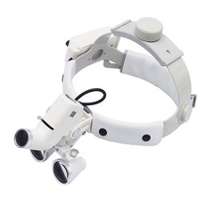 3.0X-6.0X Dental Medical Surgical Headband Binocular Loupes +LED Head Light