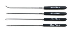 BLUE POINT TOOLS USA Long Hook & Pick Set 4 Piece PSLR4 Black Rubber Handles