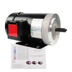 2HP General Electric Motor 3 Phase 56C Frame 1800 RPM TEFC 230 / 460 Volt