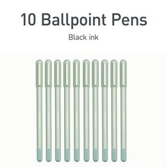 TOPS PENTONIC Gel Pen, Stick, Fine 0.7 mm, Black Ink, Pale Gray Barrel, 10/Pack