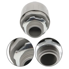 30 Pcs 1/2 Inch Liquid Tight Connector PVC Electrical Conduit Fittings Straight