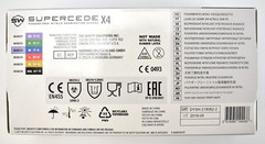 12 Boxes of 100 Gloves- SW Safety Supercede X4 Nitrile Exam Gloves, Size Medium