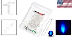 100 pcs 3mm Blue LED Diodes – Ultra Bright Indicator Lights for DIY Projects