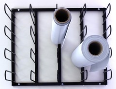 Vinyl Roll Rack Wall Mount DIGITAL MEDIA, PRINTING, PRE-MASK STORAGE