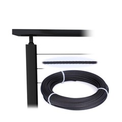 Stainless Steel Black Oxide Cable Wire Rope 1/8″x 500ft,316 , 1×19 Construction