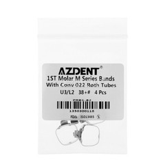 AZDENT Dental Orthodontic Buccal Tube Bands 1st Molar #35-40+# Roth .022 U3/L2