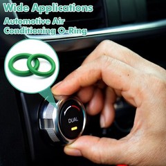 1mm Cross Section , ID:1-58mm O-ring for Automotive A/C Plumbing Repair (Green)