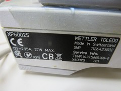 Mettler Toledo XP6002S Excellence Plus Balance Scale Lab Precise XP 6002 S