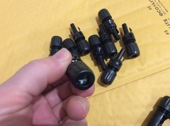 Lot of 10 Staubli 10 AWG Male/Female Pairs with Pins MC4 Connectors