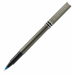 60027 uni-ball Deluxe Stick Roller Ball Pen, Micro Point, Blue Ink, Pack of 2