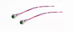 2 Pack Procraft 6mm 115v LED Indicator Lamp Green 6ZSD.X-115-G