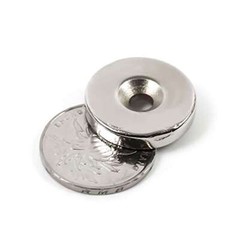 New Thicker Strong Magnets Countersunk Ring 5MM Hole Large Rare Earth Neodymium