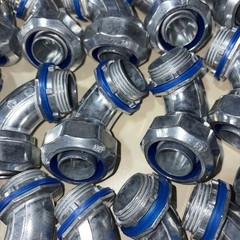 50 pcs. Sealproof Liquidtight 3/4” Qty 25 straight + qty 25 90 deg ZINC DIECAST