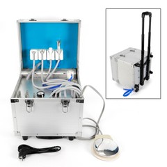 4 Hole Mobile Dental Box, Portable 4 Holes Mobile Dental Unit Turbine Unit