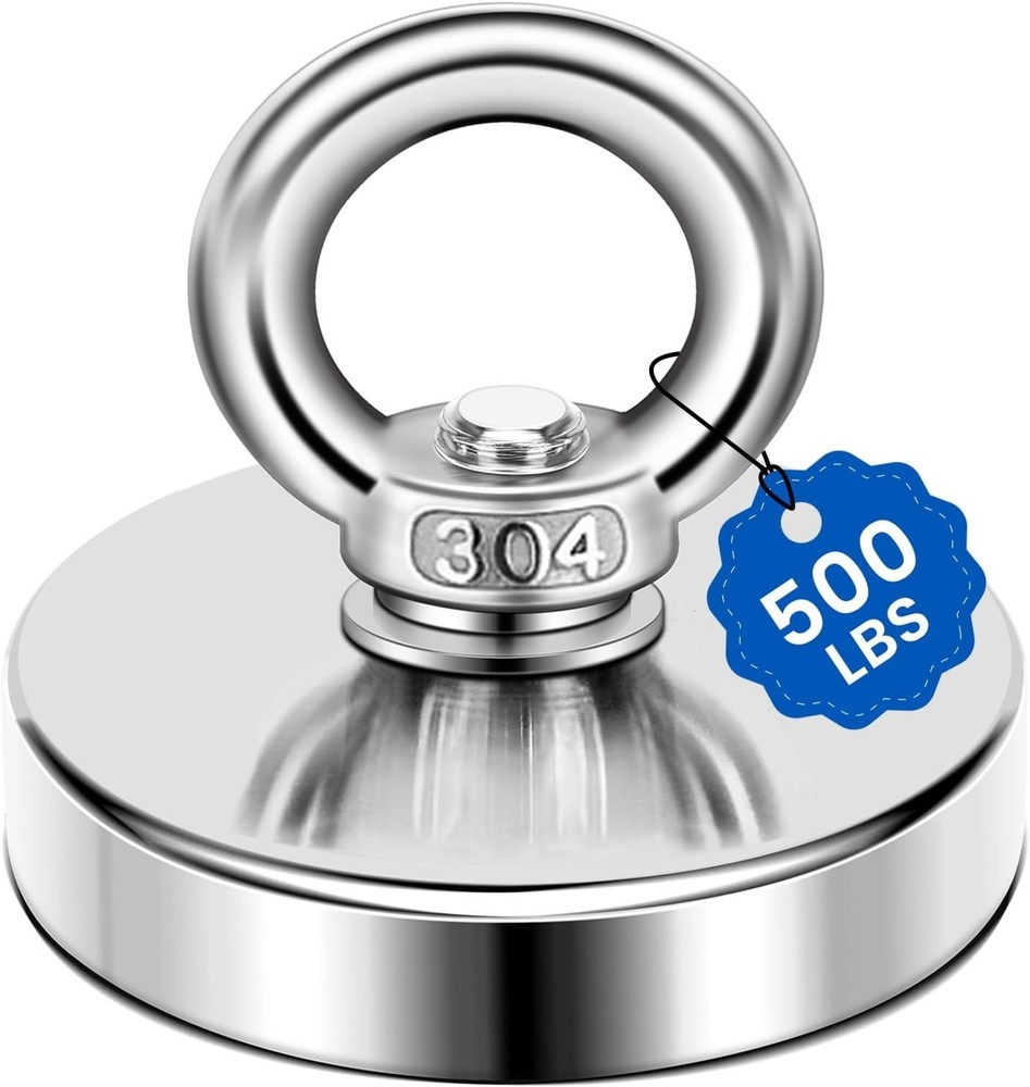 DIYMAG Super Strong Neodymium Fishing Magnets, 500 LBS(227 KG) Pulling Force Rar