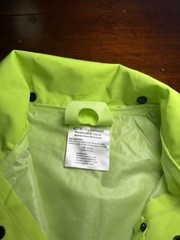 Northern Safety 47″ Hi-Vis Yellow Gray Reflective Raincoat Jacket XL