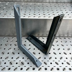 4 PIECE 12″ HEAVY DUTY USA HOT-DIPPED GALVANIZED STEEL ANGLE BRACKET SUPPORTS