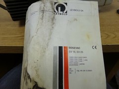 Leybold SV25 109 03 51 Heat Exchanger w/ Manual J96 1200183 1996 28kg