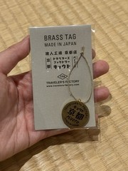 Traveler’s Factory Kyoto Limited Notebook Brass Tag TRAVELER’S Company Set of 2