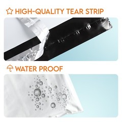 Premium White Poly Mailers, Extra Strong Self-Sealing Shipping Envelopes