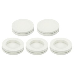 Air Conditioner Drain Stoppers 25mm/1″ Rubber Plug Replacement Part Beige 5pcs