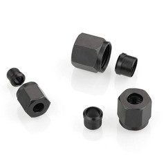 Carbon Steel (Nut+Card Core) Compression Fitting Accessory For 4mm-28mm OD Tube
