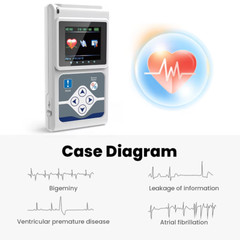 Genuine CONTEC TLC9803 Dynamic ECG Monitor System 24 Hours Recorder ECG Holter