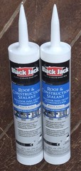 Lot of 2 Black Jack 10oz Tubes of White Roof & Construction Sealant #5227-1-61