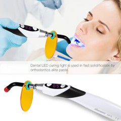 Dental Light Cure Lamp Cordless 3 Modes Metal Head LED 5SEC Dental Curing Light