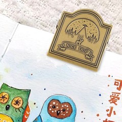 Brass Clip Vintage Decorative Strong Clamping Force Book Clip For Journal