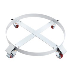 55 Gal Drum Dolly Heavy Duty Barrel Cart 1200 lbs with Swivel Casters Steel