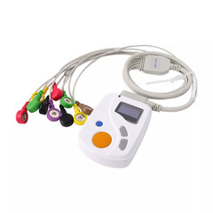 12 Lead Dynamic ECG/EKG Holter Monitor System 24 Hours Ambulatory EKG Recorder