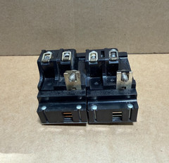 LOT OF 2 PUSHMATIC P1515 TWIN POLE 15 AMP 120V CIRCUIT BREAKER CLT NO TABS