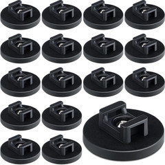 15 Pcs Magnetic Zip Tie Mount Base Black Magnetic Cable Clips Wire Holder Multip