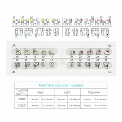 AZDENT Dental Orthodontics Bracket Braces Mini Roth 022 3-4-5 Hooks USA STOCK