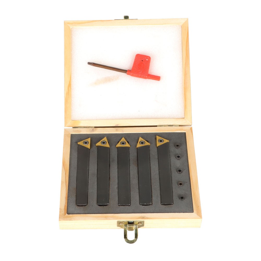 1/2″ Indexable Carbide Insert Turning Tooling Bit 5Pack Holder Set For Lathe New