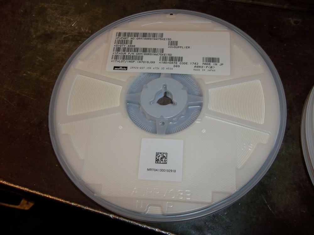 MURATA GRM188R6YA475KE15D CAPACITORS 475K QTY. 4000 PIECES (293-3)