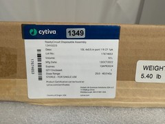 Cytiva GE ReadyCircuit 10 L Hanging/Pillow Bag 12410223, 4 ports, EXP 04/2024