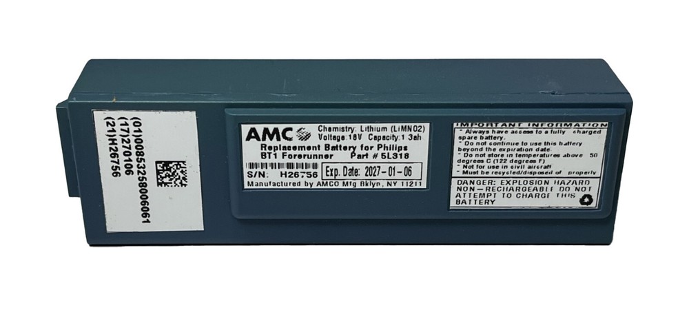 Philips 5L318 BT-1 Forerunner Battery M2720-64001 Home OnSite Replacement NEW!
