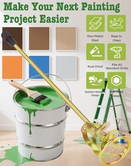 Paint Mixer for Drill, 1-5 Gallon Paint Stirrer, Zinc Plated Rust-Free | Fits Al