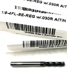 5PC Carbide Plus CP-22420 1/8″ 4FL Corner Radius End Mill .03R Carbide AlTiN NEW