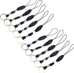 10 Pcs Nylon Finger Short Lanyards with Circular Ring Detachable,For USB