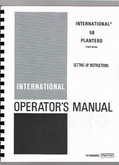 IH International 56 Two Row Planter Operators Owners Manual