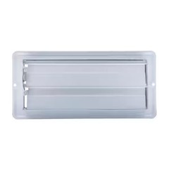 9-3/4 in. x 4 in. Steel Floor Register with 7/8 in. Drop in White