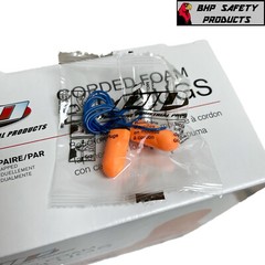 Ear Plugs Corded, Soft Orange Foam Sleep Travel Noise Shooting Earplugs NRR 32