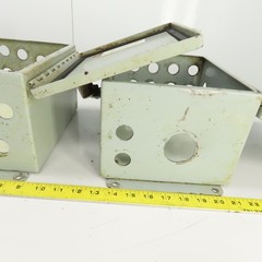 Hoffman 10″ x 8″ x 6″ Electrical Enclosure W/Back Plate Hinged Door Lot Of 3