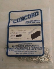 FORK TERMINAL 26-24 AWG #4 STUD SIZE NON-INSULATED 100/BAG CONCORD 701-2310
