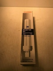 20669 Genuine Sylvania Dulux D/E 26W BULB CF26DD/E/841/ECO 4 pin cool white